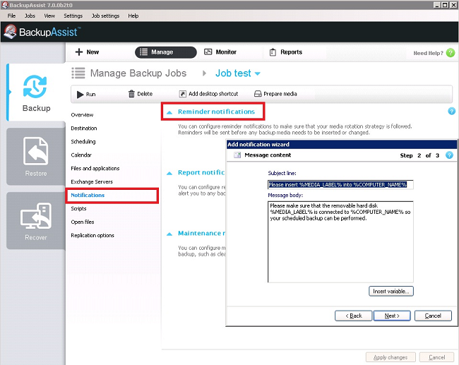 Choosing a backup scheme